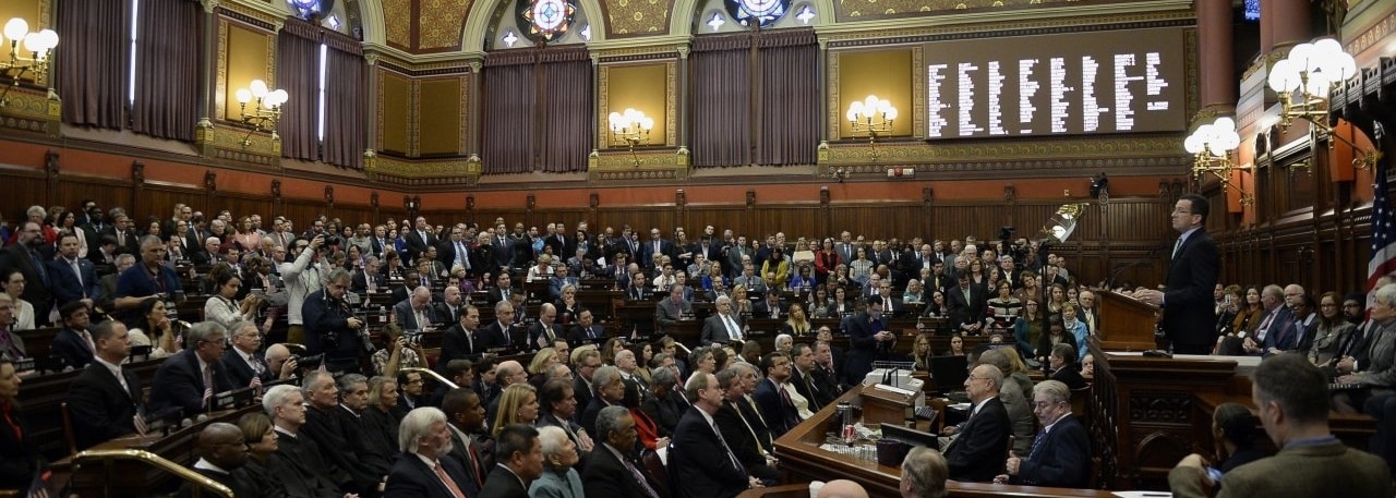 Governor Malloy delivering the 2013 State of the State Address