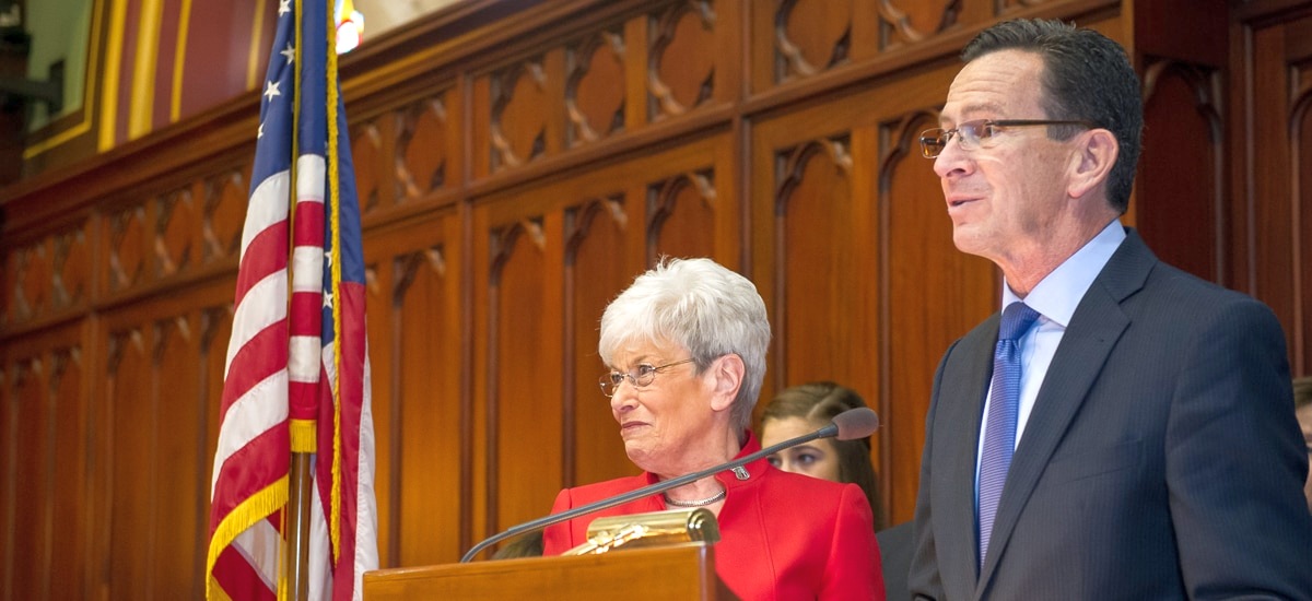 Governor Malloy and Lieutenant Governor Wyman