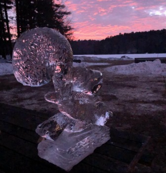 Squirrel Ice Sculpture