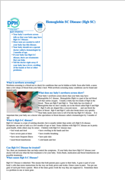 Hemoglobin SC Disease (Hgb SC)