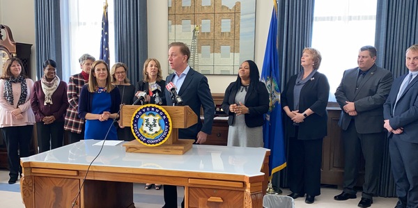Governor Lamont with the Governor's Council on Women and Girls