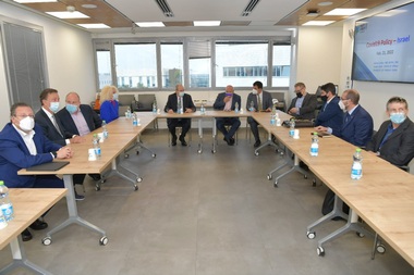 Governor Ned Lamont participates in a COVID response meeting with Dr. Salman Zarka, Head of Coronavirus Taskforce for the Israel Ministry of Health.
