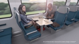 Interior rendering of new rail car
