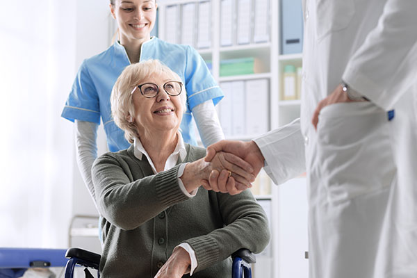 patient leaving hospital
