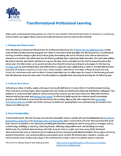 Transformational Professional Learning screenshot