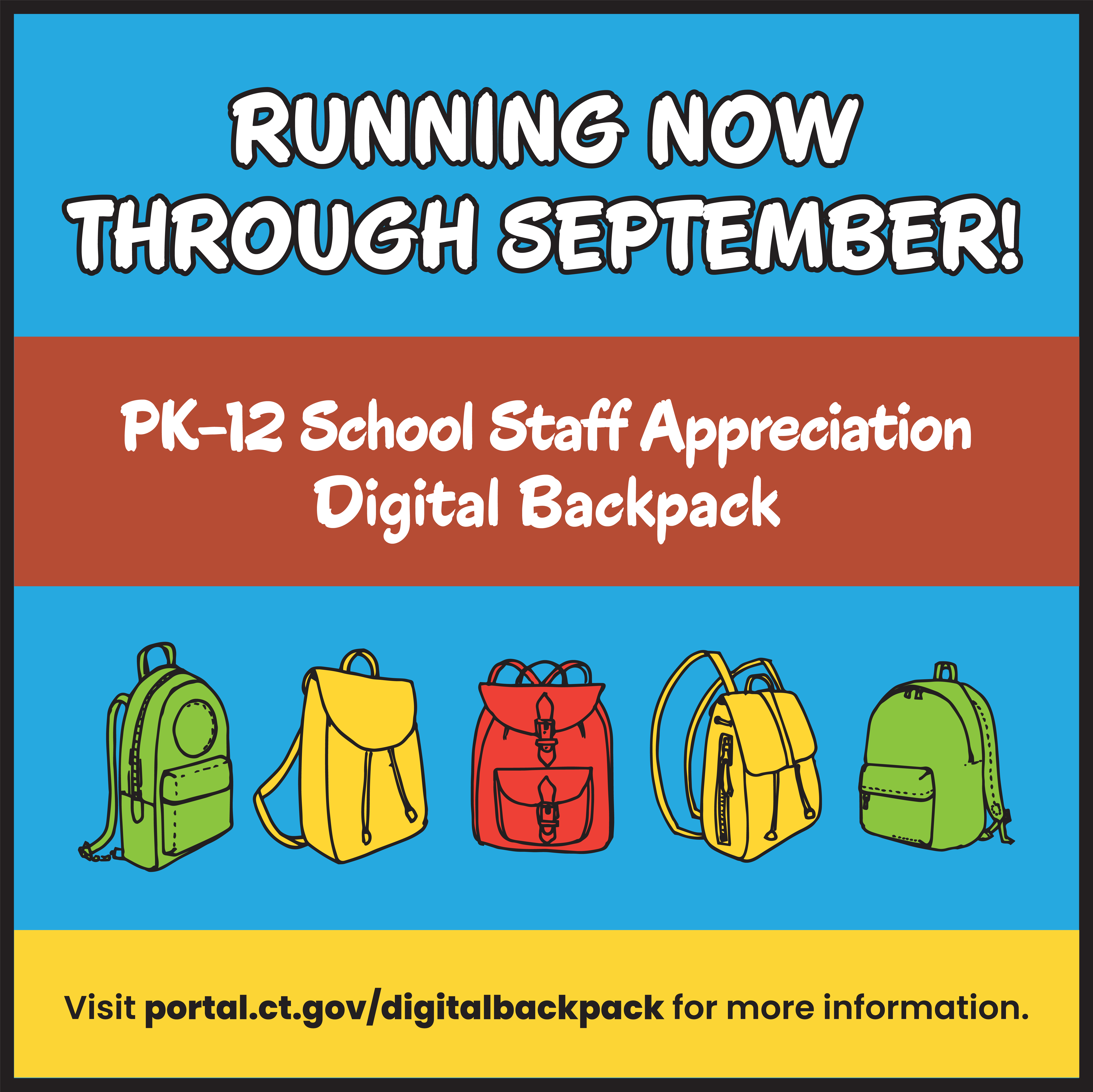 PK-12 School Staff Appreciation Digital Backpack