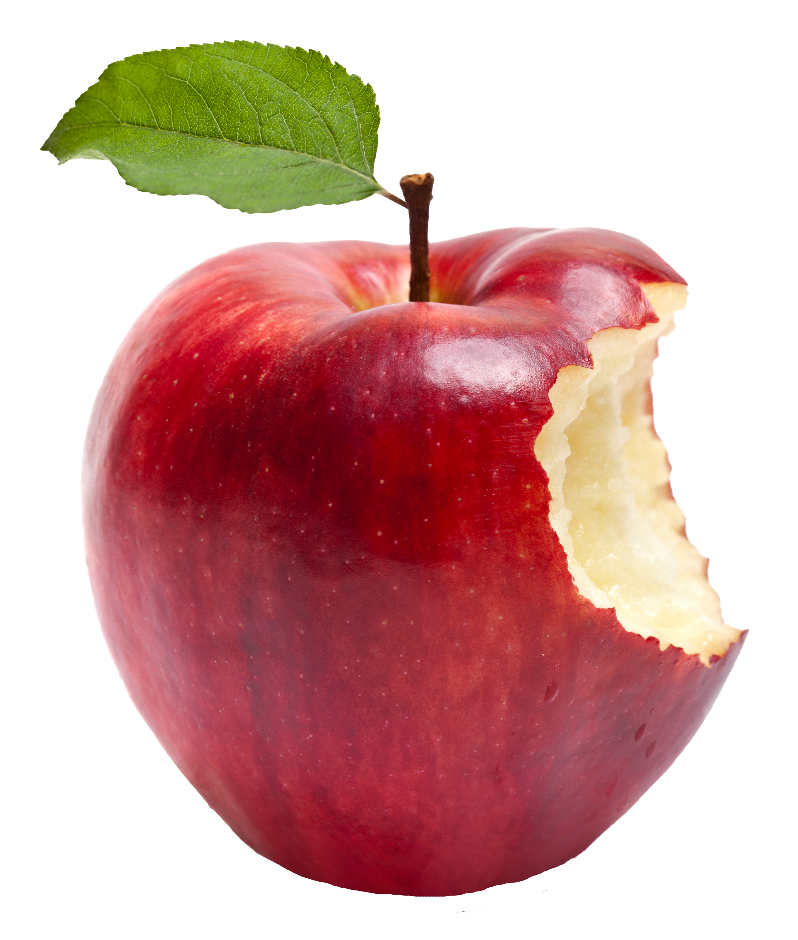 Red apple with Bite