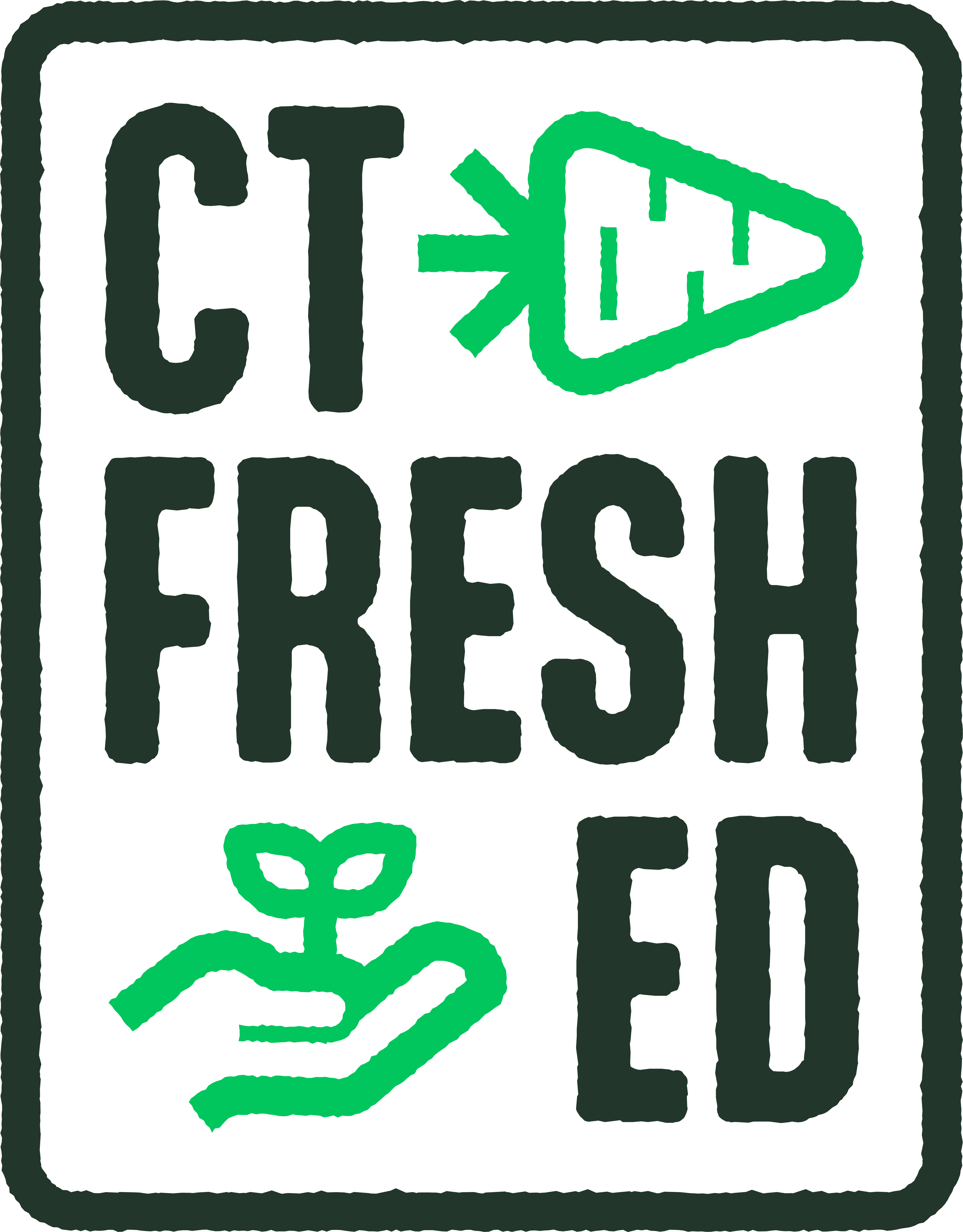 CT Fresh Ed Logo black and green