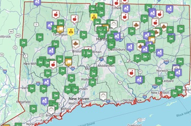 The Farm to School Directory map