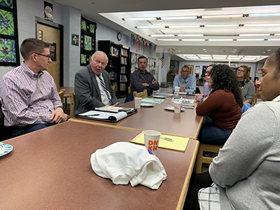 Community of practice session, New Britain public schools