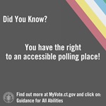 Accessible Voting: Accessible Polling Place - graphic