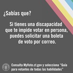 Accessible Voting: Absentee Ballots for Voters with Disabilities - graphic