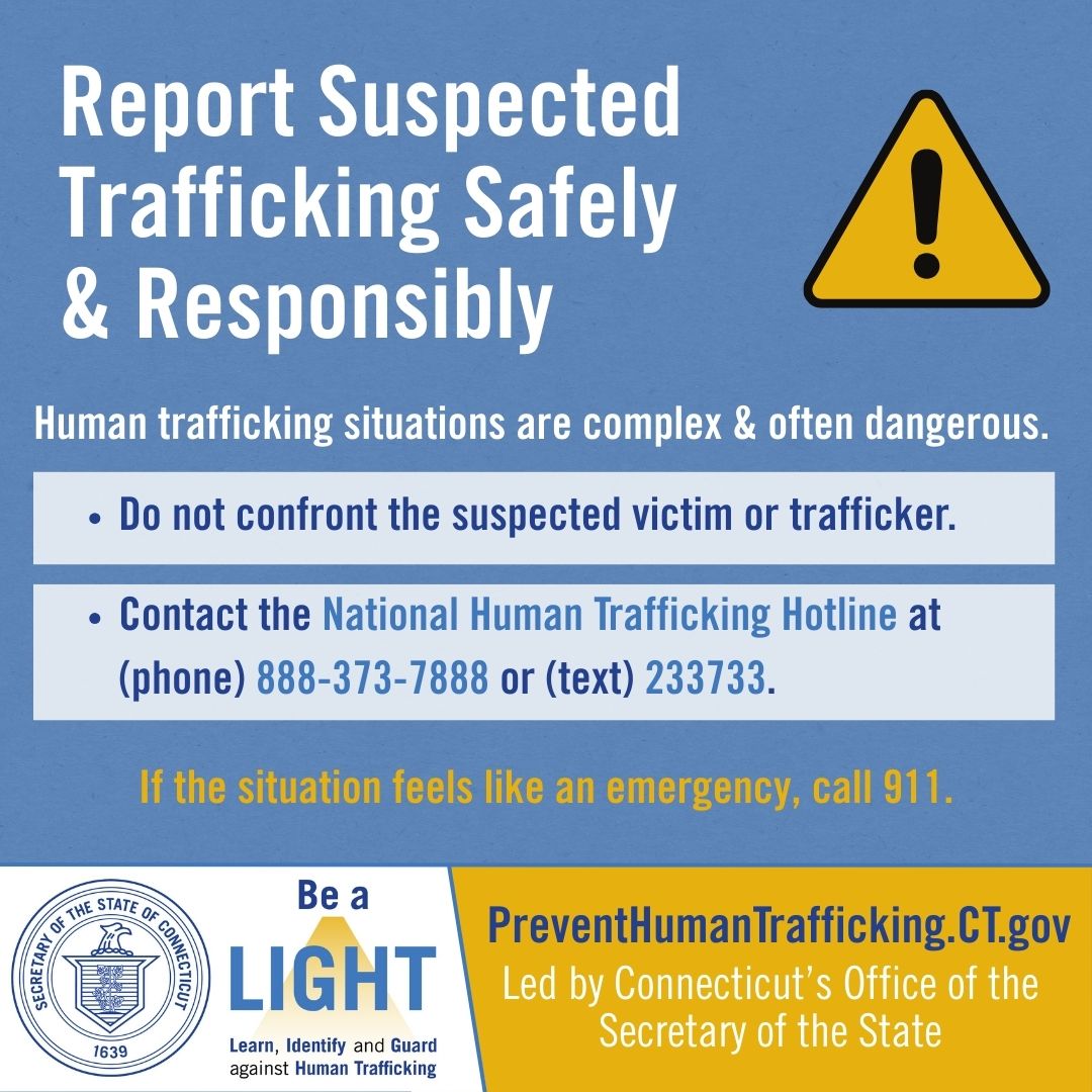 Report Trafficking - graphic