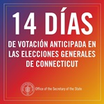 14 Days to Vote Early in General Election Spanish - graphic
