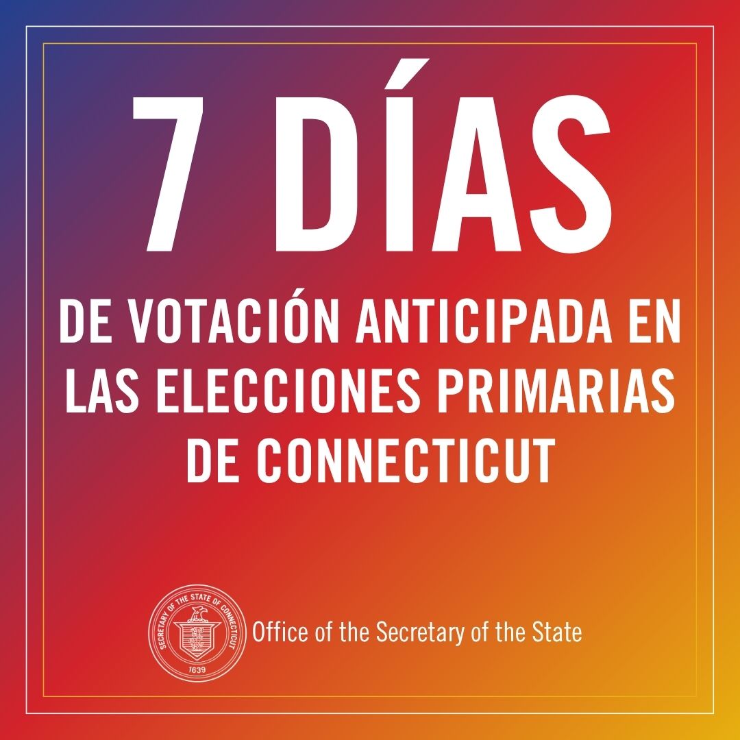 7 days to vote early in primary Spanish - graphic