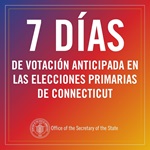 7 days to vote early in primary Spanish - graphic