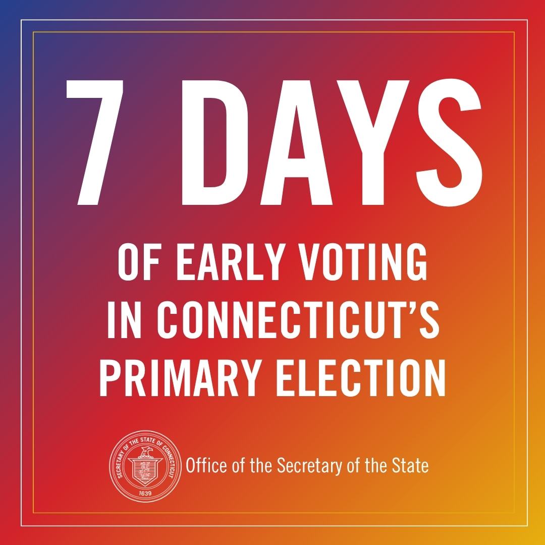 7 days to vote early in primary - graphic