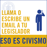 Call or email - Legislator Spanish graphic