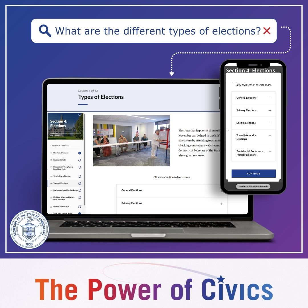 Different types of elections - graphic