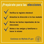 Get election ready - Spanish graphic