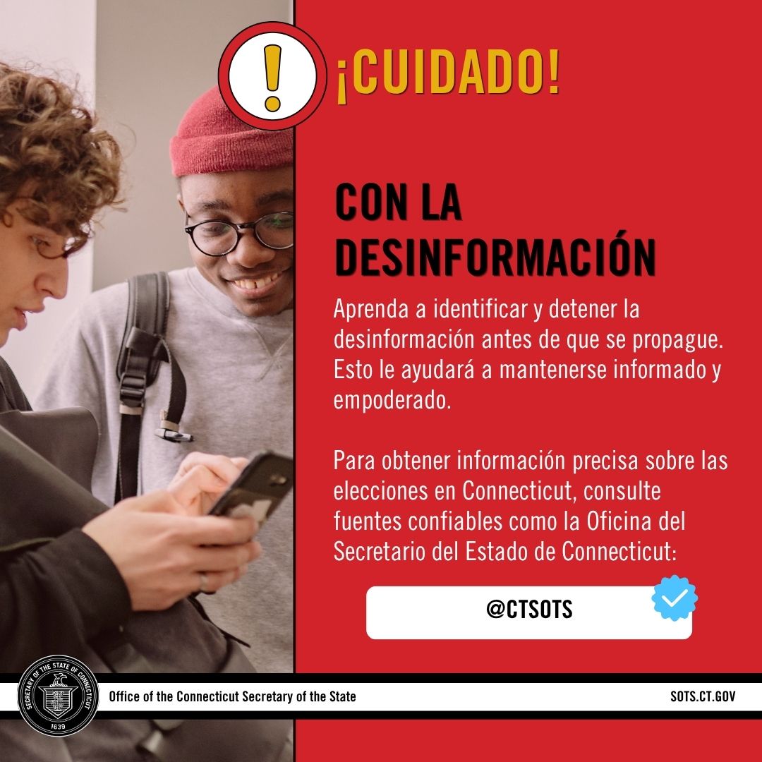 Beware of Misinformation - Spanish graphic