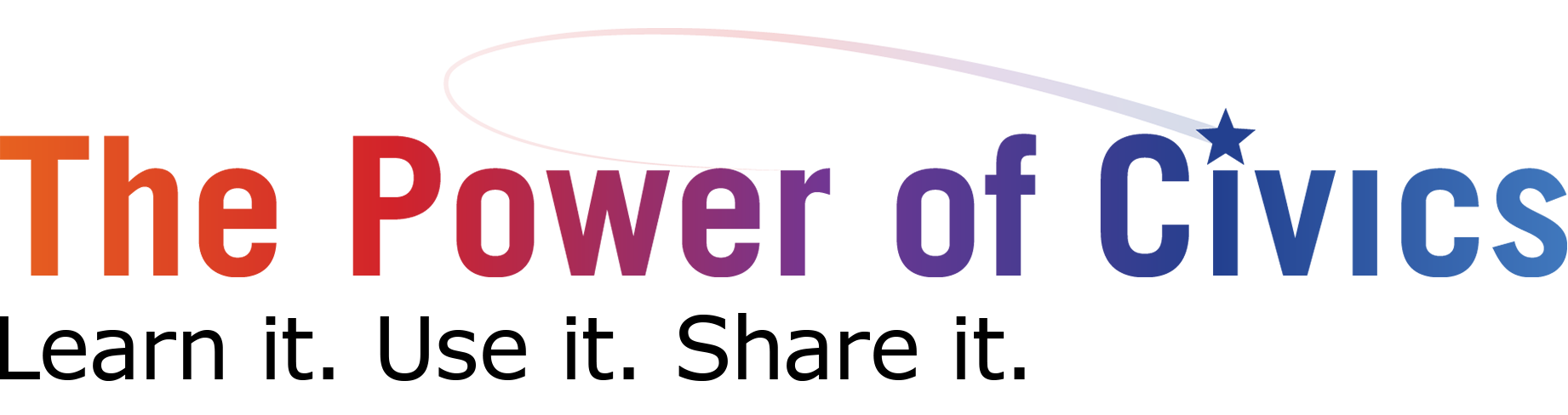 The Power of Civics - logo and tagline