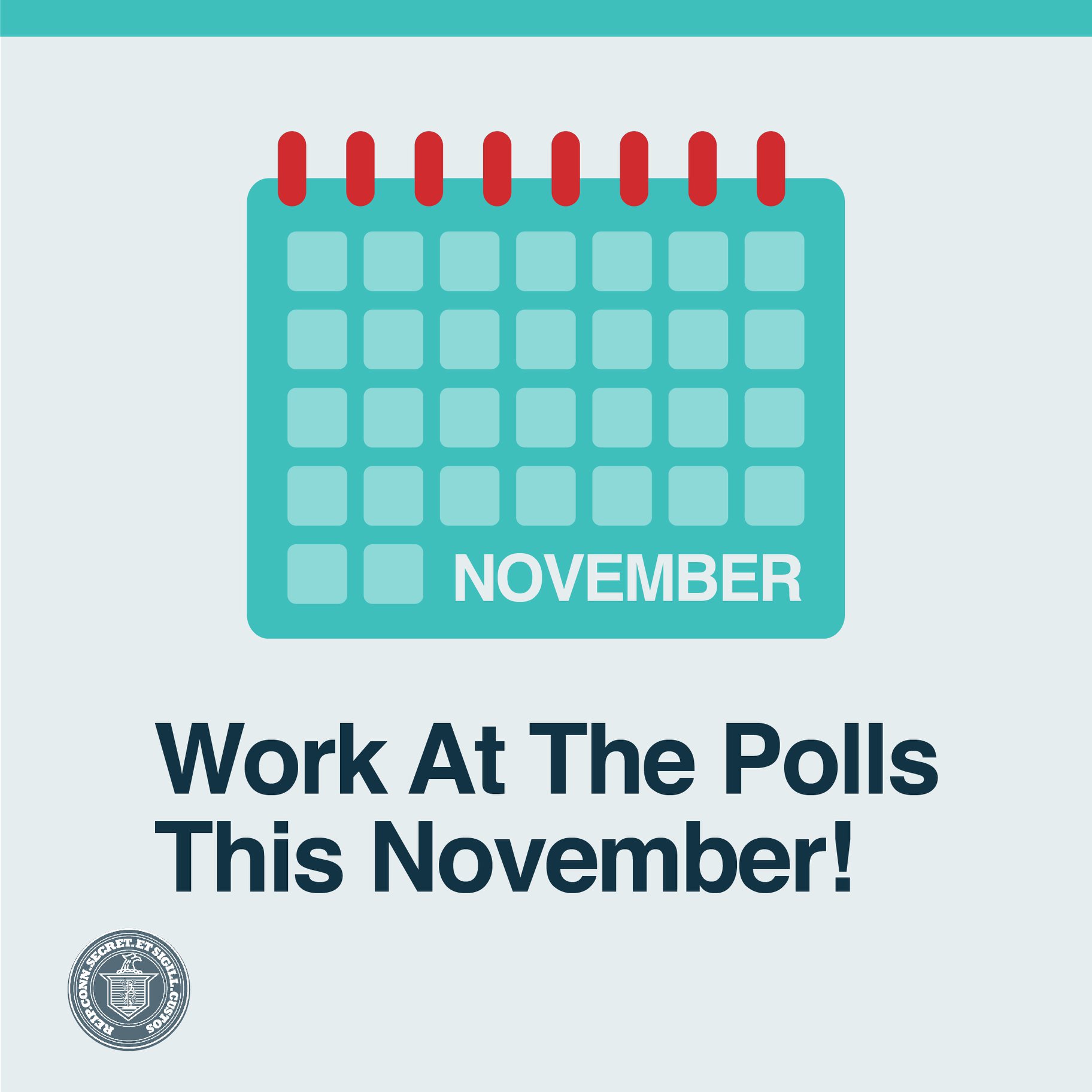 Image of Calendar and text: Work at the Polls this November!