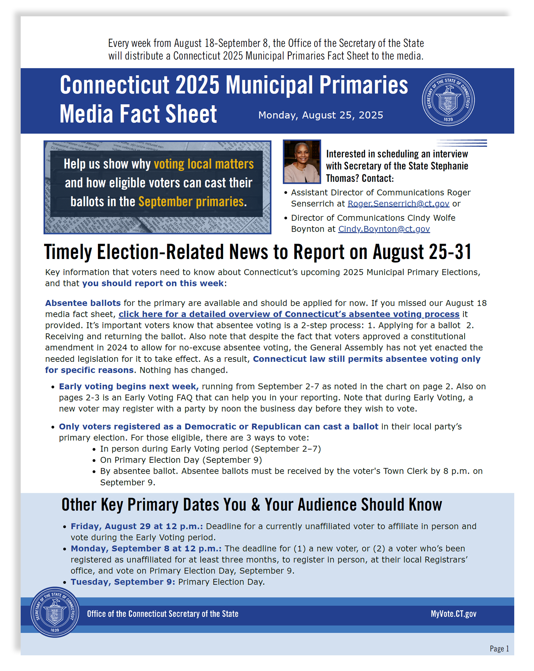 2025 August 25 Primary Media Fact Sheet 2 - Thumbnail