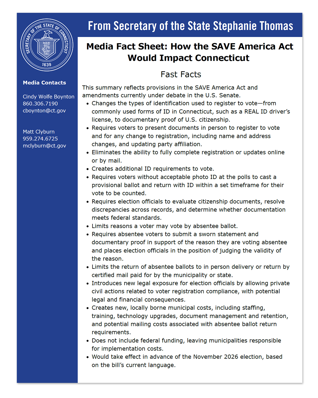 SAVE America Act - Question and Answer Thumbnail