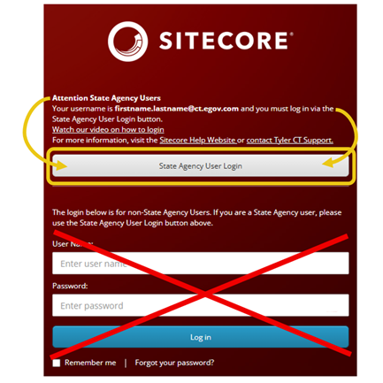 Sitecore Login Screen