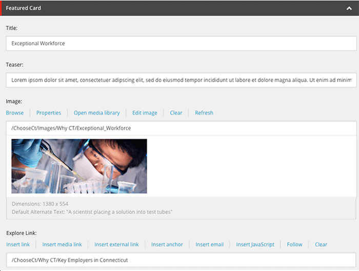 ChooseCT: Content Editor Screenshot