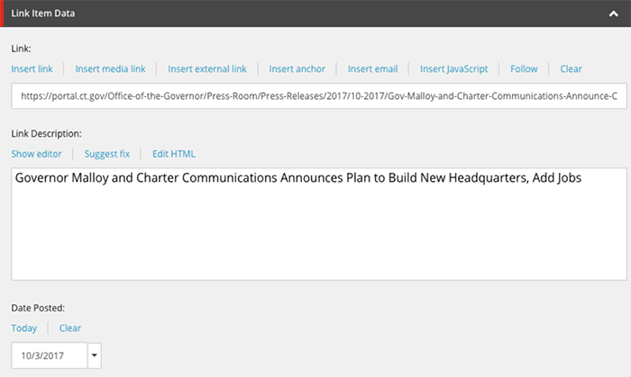ChooseCT: Content Editor Screenshot