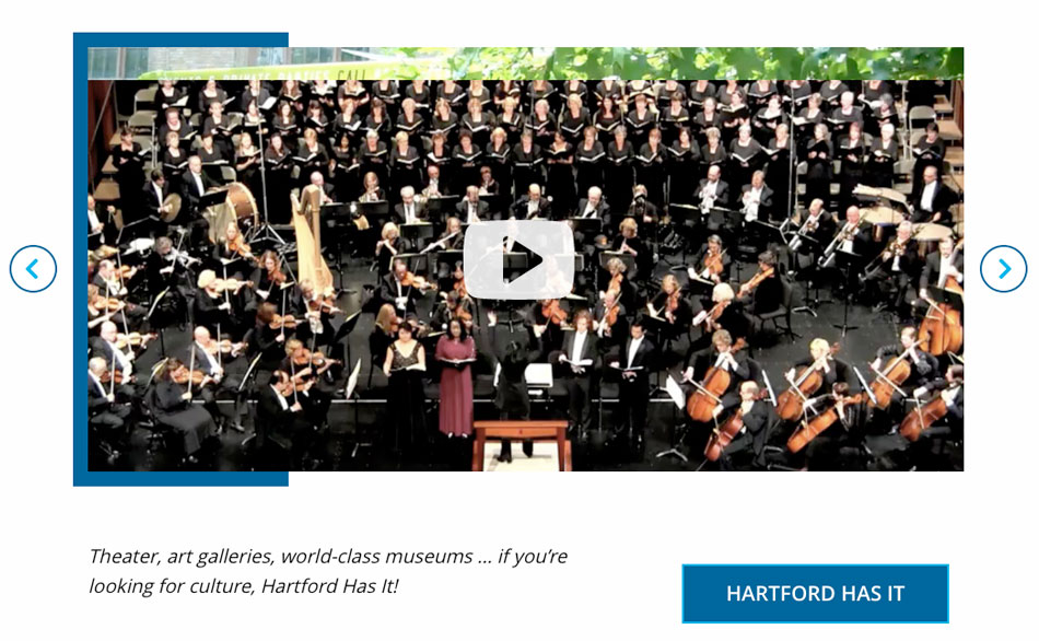 Hartford Regions Page - Video Slider