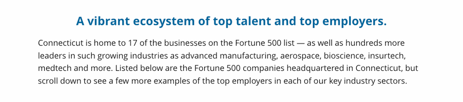 ChooseCT: Work - Key Employers