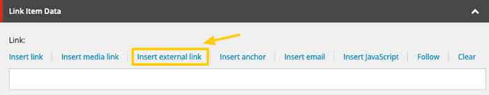 Insert an External Link