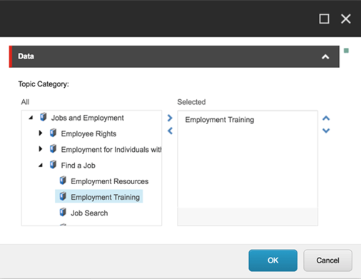 CTgov Topic Menu box