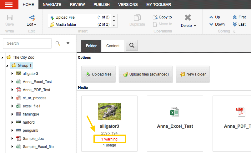 Media Library: Alt Text Warning