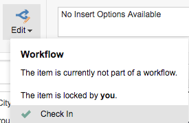 Media Library: Check In image