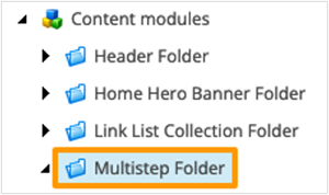 Multi Step Component Folder Insert