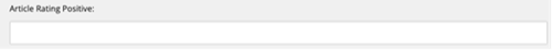 Article Rating Positive