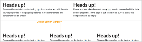 Secondary Margin Default Section Margin