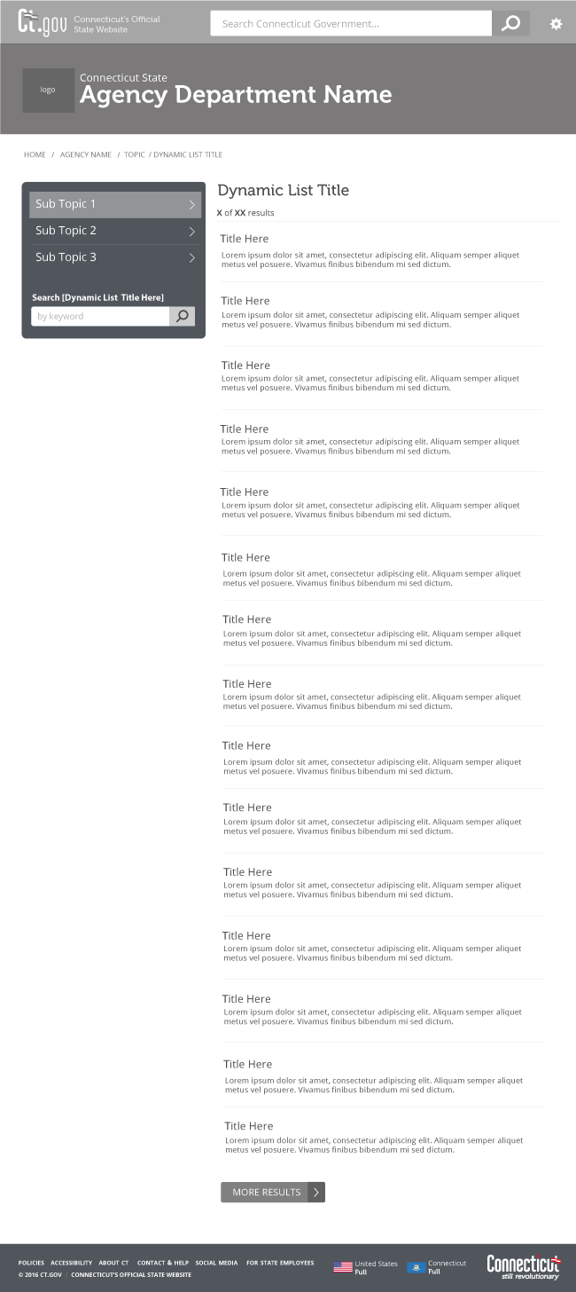 Dynamic List Template