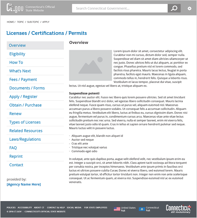 License, Certification, Permitting Task Template