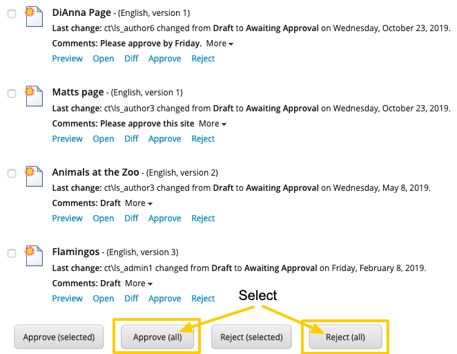 Workbox Approve All Pages