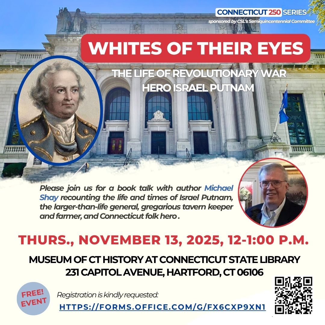 Images of Israel Putnam and author Michael Shay