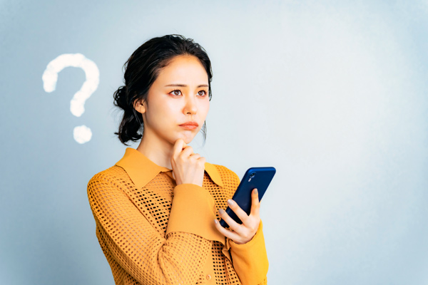 Woman seeking answers to questions.