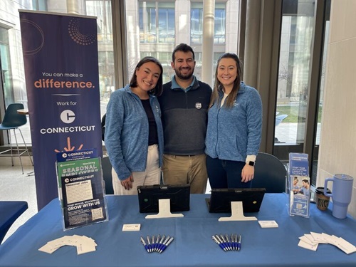 DAS Talent Solutions team members attend a career fair