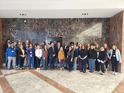 The 2025 cohort of the Aspiring Leaders Development Program poses for a group photo