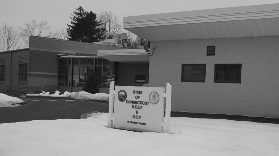 The exterior of a one story laboratory building