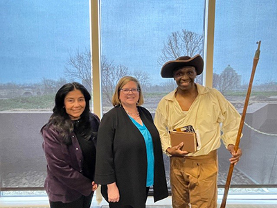 PIc of DAS' Alicia Nunez, DAS Commissioner Gilman and Kevin Johson